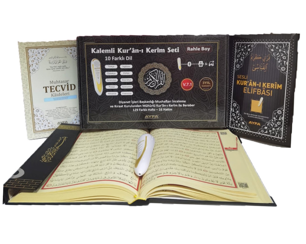 Kuran Okuyan Kalem Seti Rahle Boy Diyanet Onaylı
