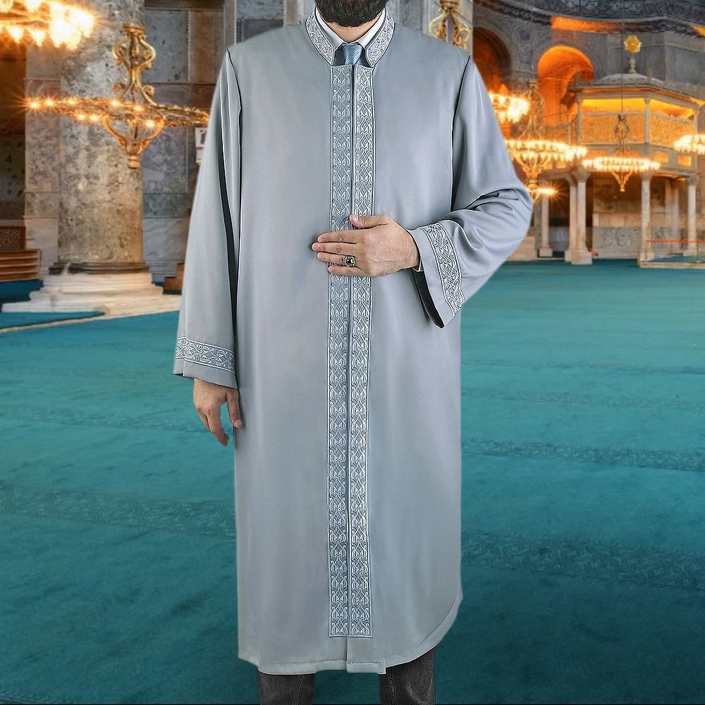 Nass İmam Cübbesi Koyu Gri