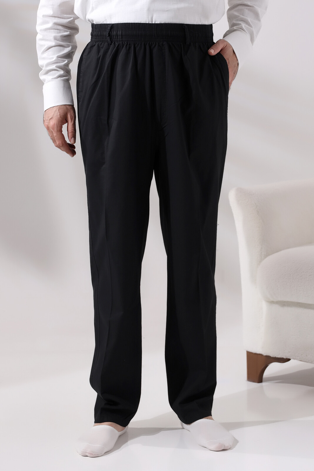 Likralı Pamuklu Spor Şalvar