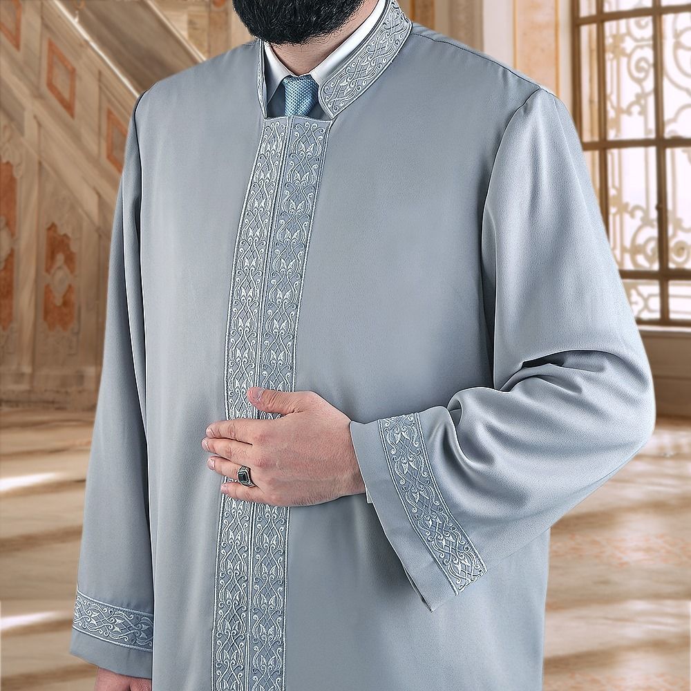 Nass İmam Cübbesi Koyu Gri