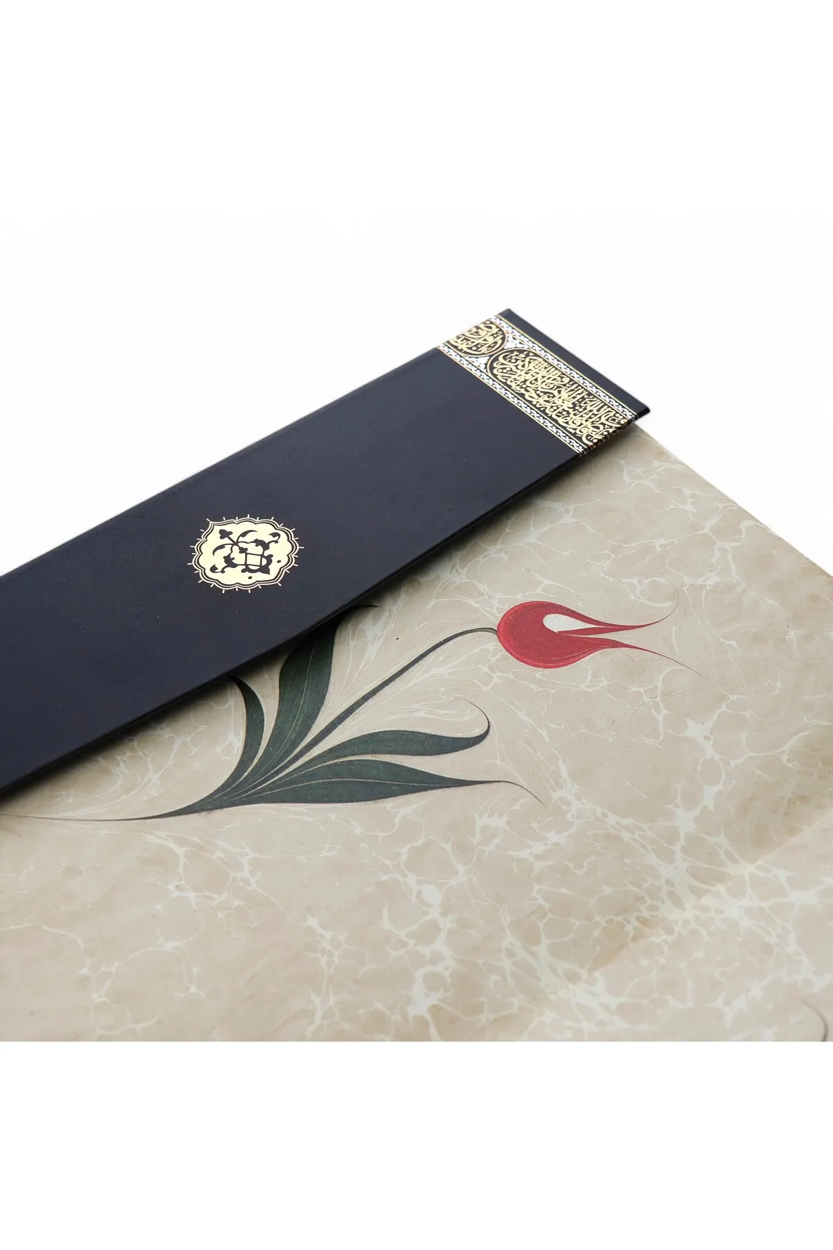 Cami Boy Kuranı Kerim Iri Yazılı Kabe Desenli Mühürlü