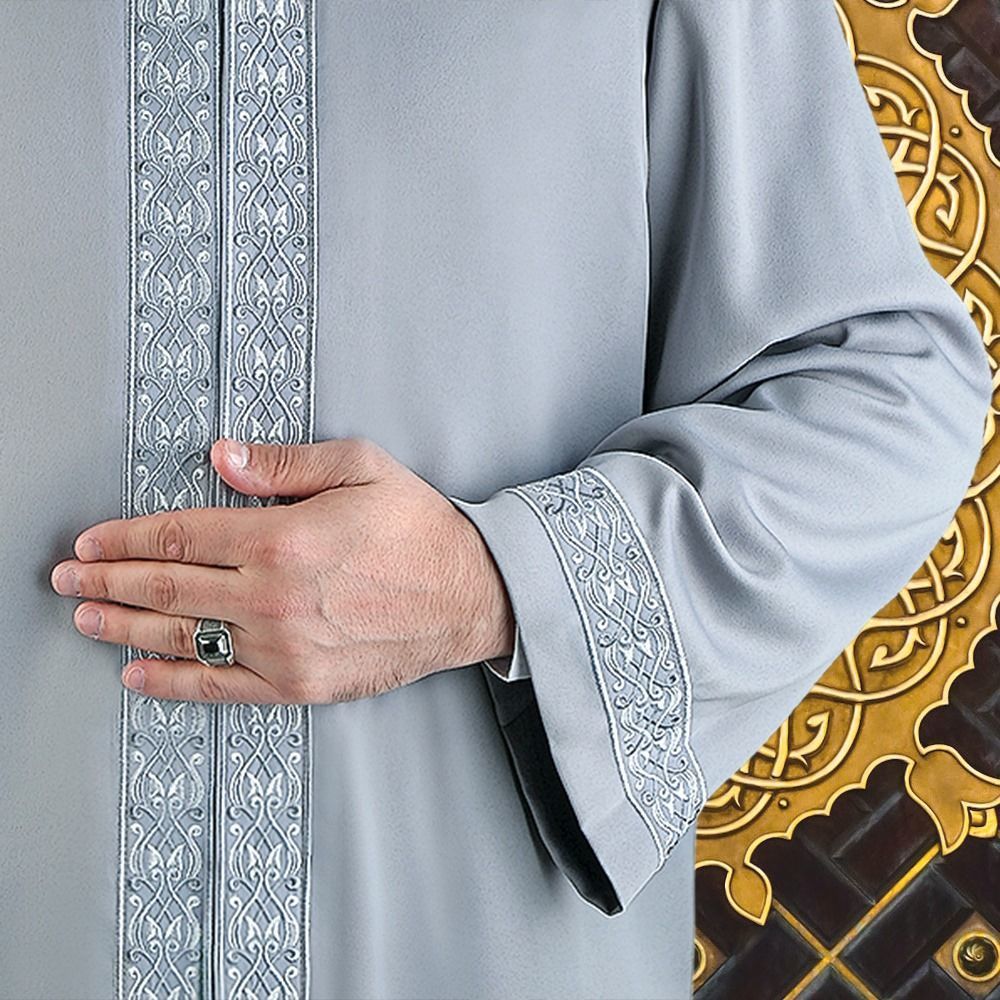 Nass İmam Cübbesi Koyu Gri