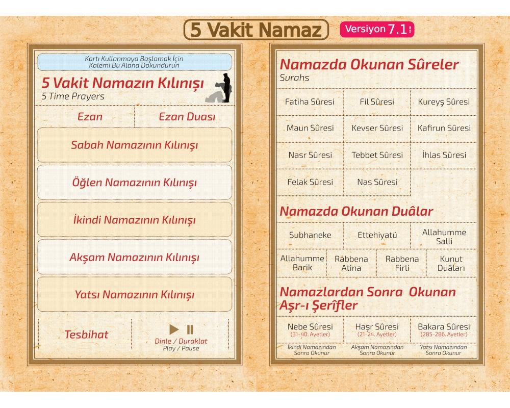 Kuran Okuyan Kalem Seti Rahle Boy Diyanet Onaylı