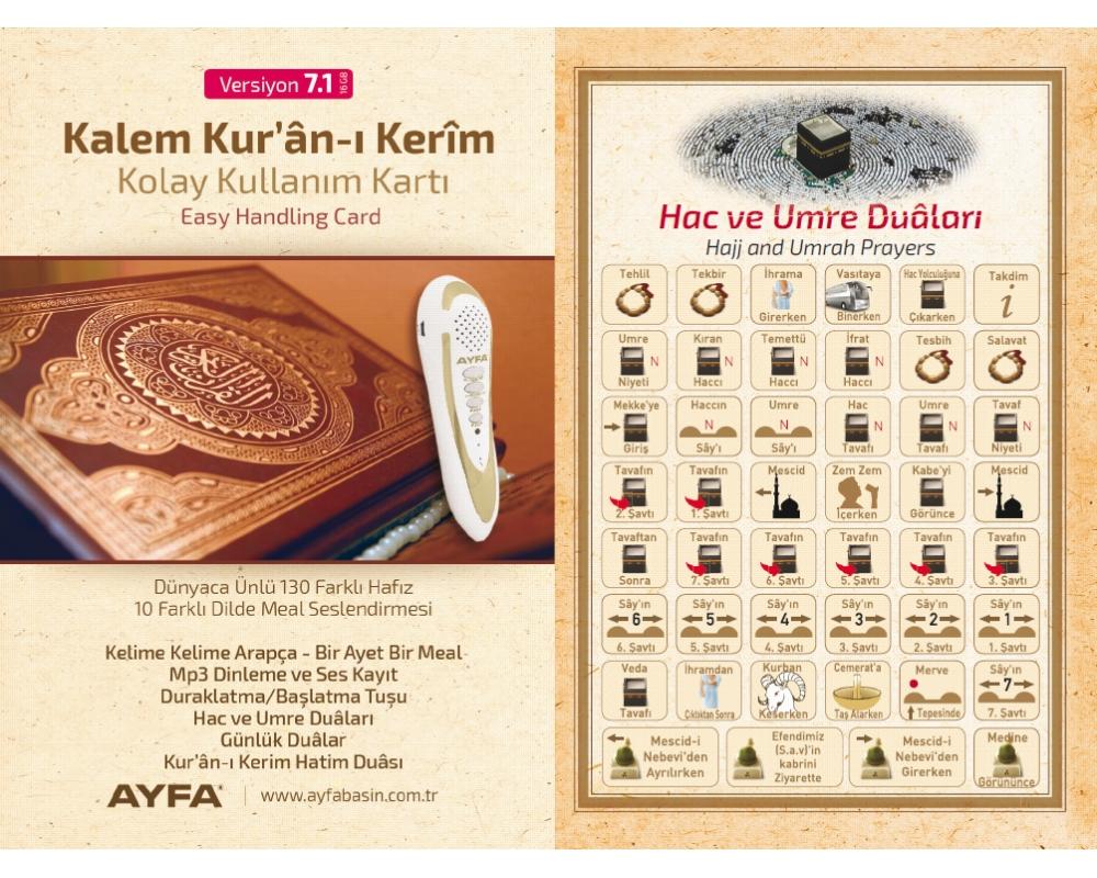 Kuran Okuyan Kalem Seti Rahle Boy Diyanet Onaylı