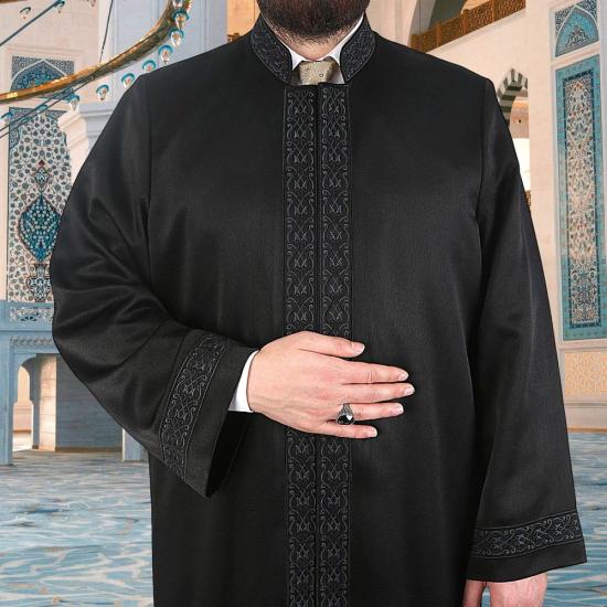 Lüks Gazze İmam Cübbesi  Siyah