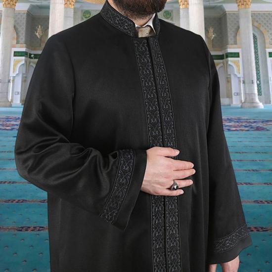 Lüks Gazze İmam Cübbesi  Siyah