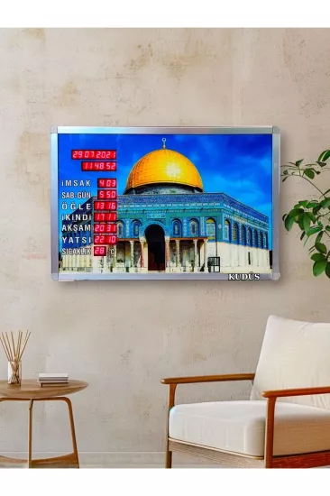 Ezan Okuyan Dijital Cami Saati – Büyük İmsakiye – Ezan Okuyan Vakitmatik – Kumandalı
