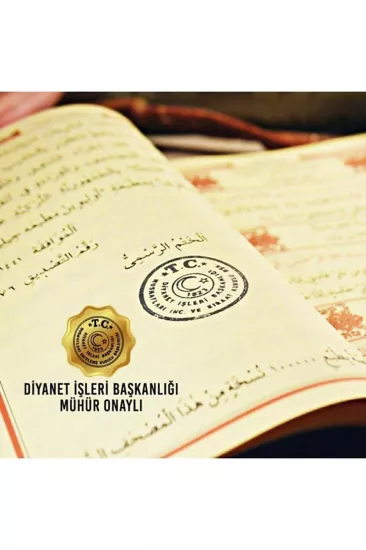 30 Cüz Nubuk Kaplama Özel Taşıma Çantalı Rahle Boy Arapça Kuranı Kerim