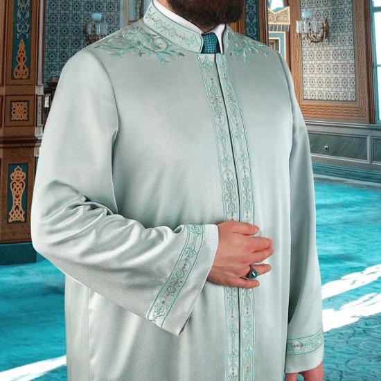 ikranur Lüks Haseki İmam Cübbesi Su Yeşili